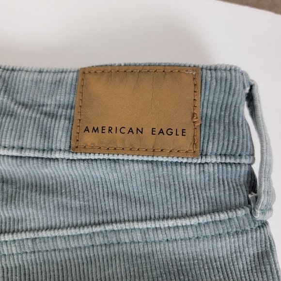 American Eagle Seafoam Green High Rise Stretch Corduroy Jeggings Sz 14/32 NEW - Picture 13 of 16